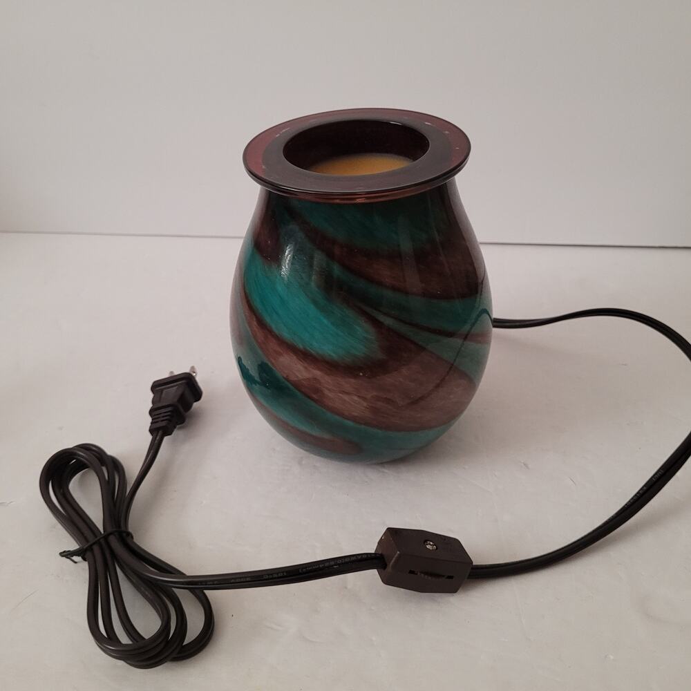 Better Homes & Gardens Tidepool Art Glass Wax Warmer